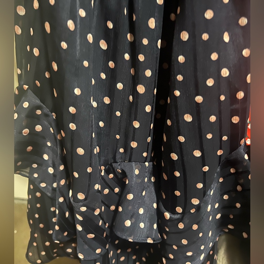 NWOT polka dot ruffle dress - Picture 4 of 6